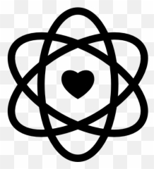 Heart Energy Symbol Heartbeat Love - Science Symbol Emoji,Atom Emoji