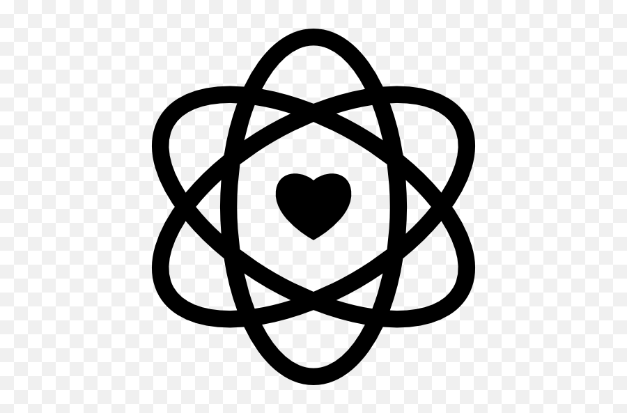 Heart Energy Symbol Heartbeat Love - Science Symbol Emoji,Atom Emoji