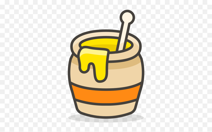 Honey Pot Free Icon Of 780 Free Vector Emoji - Honey Jar Cartoon Png,Honey Emoji