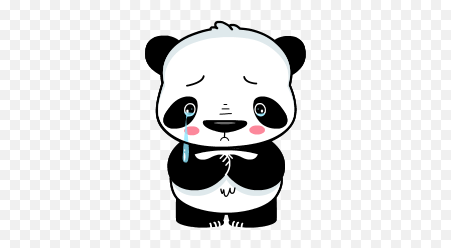 Drawing Pandas Emoji Transparent Png - Cute Panda Emoji,Panda Emoticon