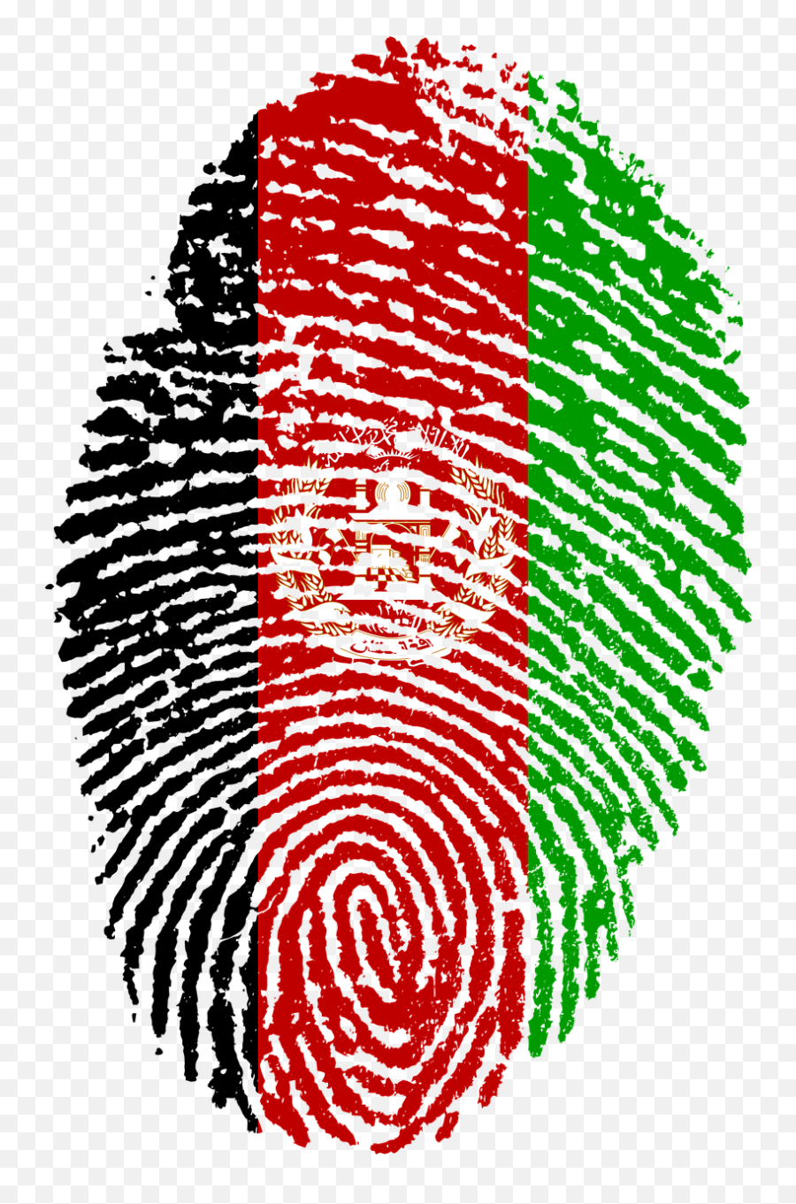 Afghanistan Flag Fingerprint Country - Uae Flag Fingerprint Emoji,Afghan Flag Emoji