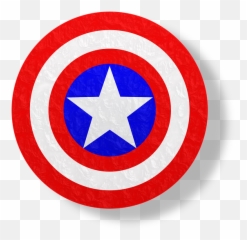 Perisai Gambar Vektor - Big Captain America Shield Patch Emoji