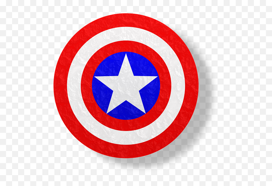 Perisai Gambar Vektor - Big Captain America Shield Patch Emoji,Cross Eyed Emoticons