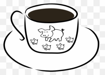 Free Hand Drawing Of A Decorated Coffee Cup - Coffee Cup Emoji,Tea Emoji