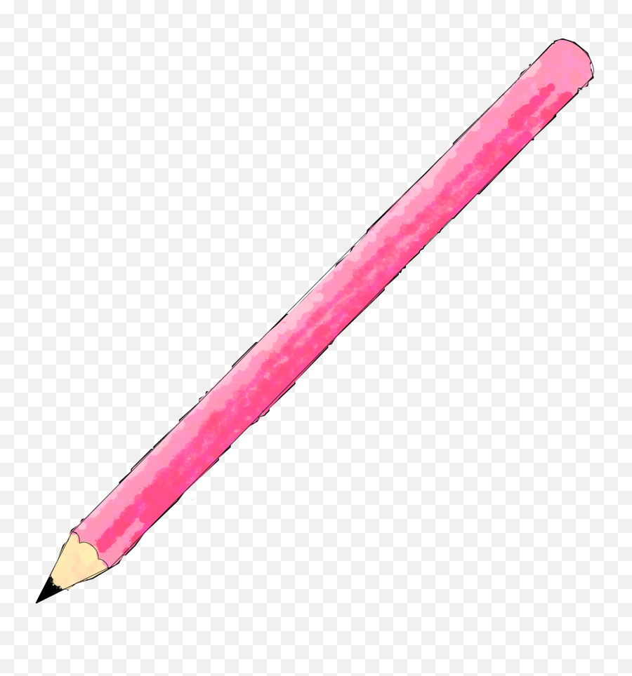 Pencil Pen Oówek Art Artistic Pink - Writing Emoji,Pencil Emoji Transparent