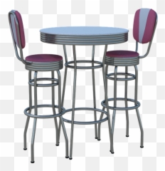 Table Chairs Parlor Ice - Transparent Png Cream Emoji