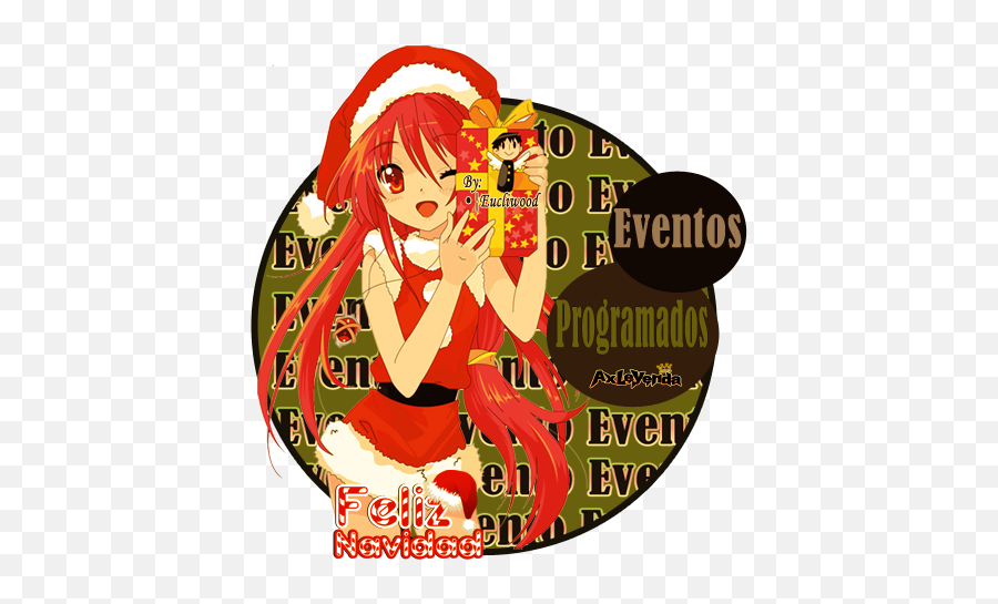 Anime Girl Christmas Png Emoji,Emoticones De Navidad