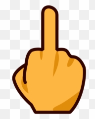 Reversed Hand With Middle Finger Extended Emoji For Facebook - Fuck You Emoji Png,Emoji Finger