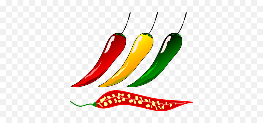 Free Chili Pepper Vectors - Chili Pepper Sili Clipart Emoji,Chili Emoji