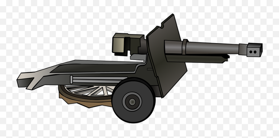 Field Gun World War I 25 Pounder - Ww1 Artillery Png Emoji,Mushroom Cloud Emoji