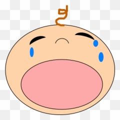 Download HD Svg Free Baby Crying Clipart - Face Transparent Png Emoji