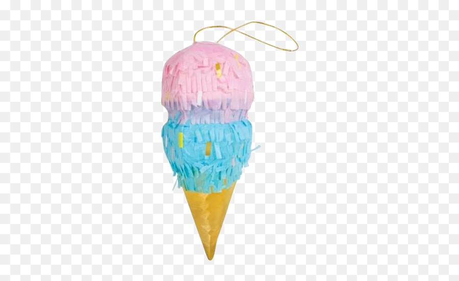 Slant Collections Mini Ice Cream Cone Pinata - Slant Ice Cream Pinata Emoji,Slant Emoji