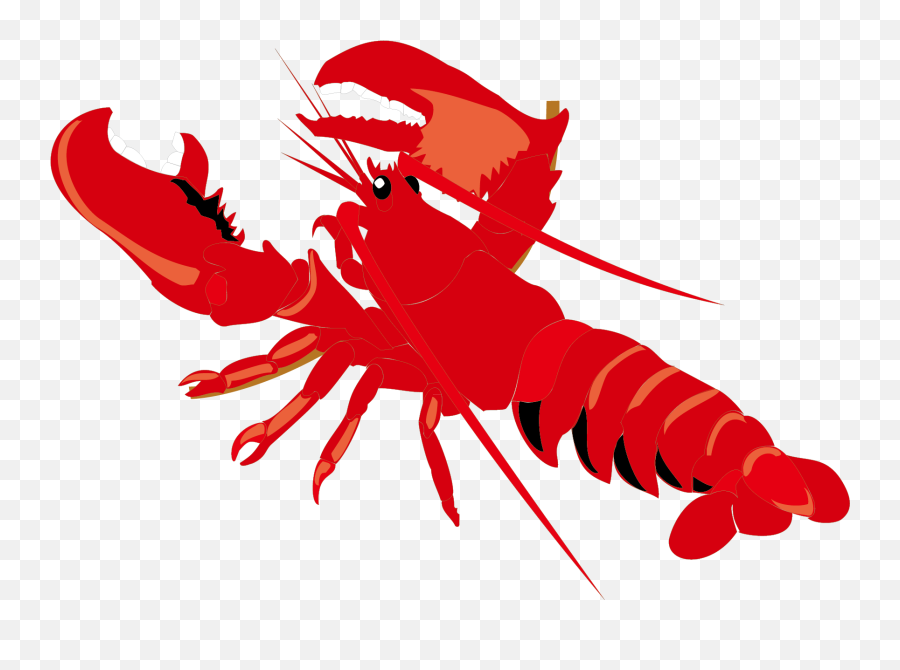 Free Lobster Silhouette Vector - Lobster Clip Art Free Transparent Emoji,Lobster Emoji