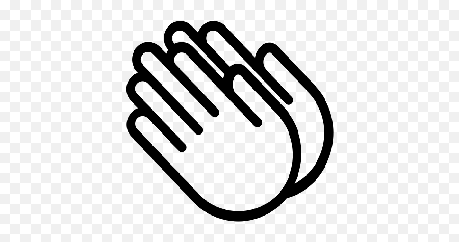 Png Gif Raw Tiff Psd Pdf - Praying Hand Icon Black And White Emoji,Clap Emoji Meme