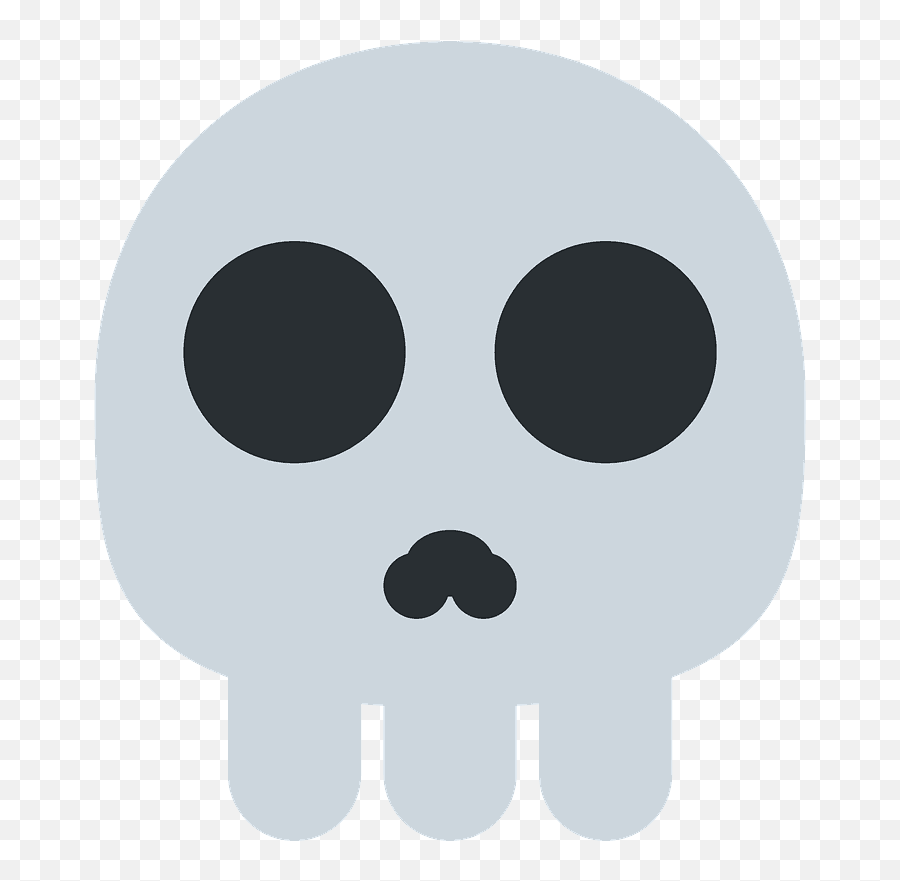 Skull Emoji Clipart - Skull Emoji Twitter,Skull Emoji Png