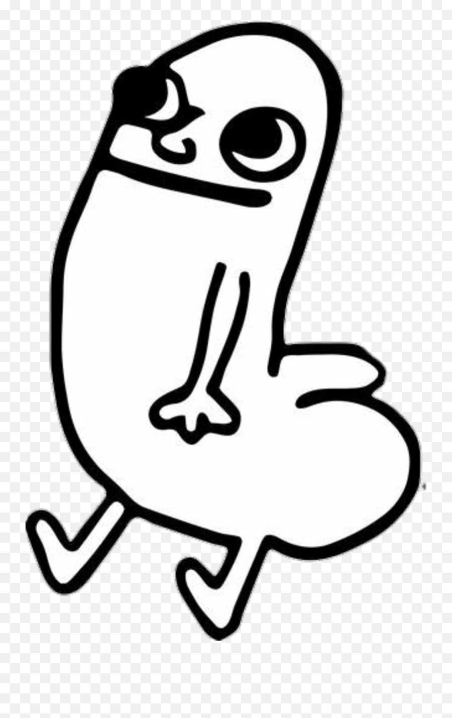 Is Dixk Butt Sfw Clipart - Full Size Clipart 5558901 Dickbutt Sticker Emoji,Emoji Butt