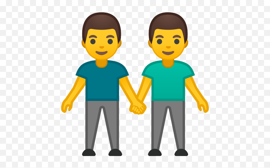 Men Holding Hands Emoji - Two Boy Emoji,Twins Emoji