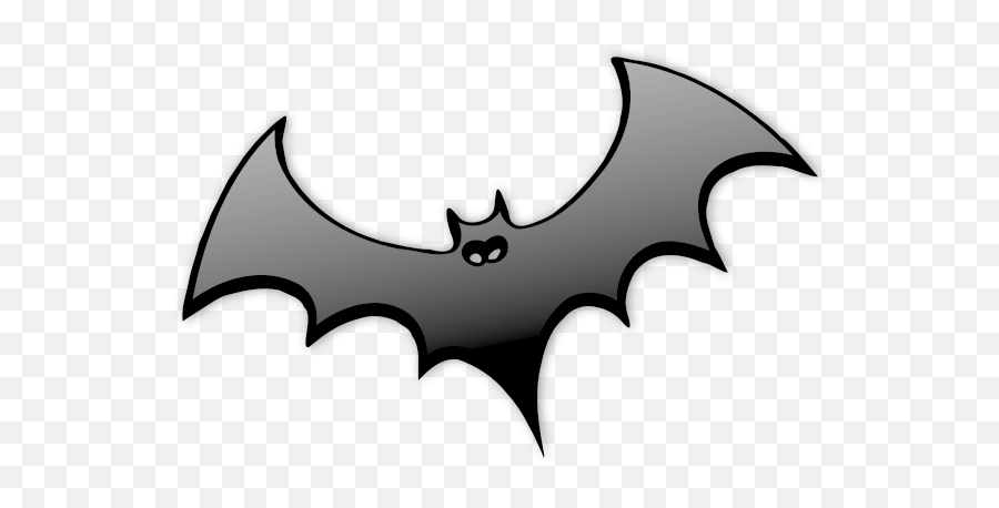 Gray Bat Silhouette Vector Image - Red Bat Icon Emoji,Bat Emoticon