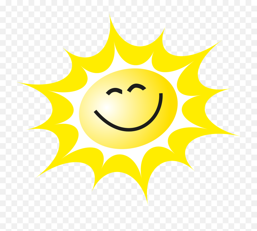 The Sun A Smile The Rays Yellow Sweetheart - Smiley Emoji,Sun Emoji