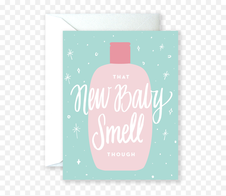 New Baby Smell Greeting Card - Girly Emoji,Stop Sign Emoticon