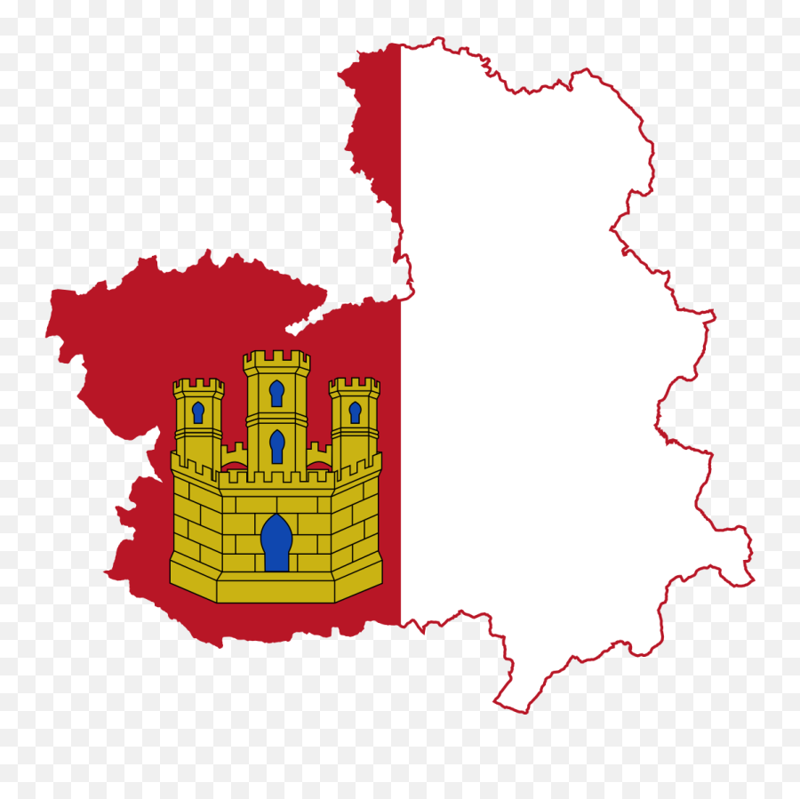 Flag Map Of Castile - Castilla La Mancha Map Png Emoji,Spain Emoji