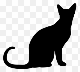 Black Cat Clipart Transparent Clip Art Library Png - Siamese Cat Silhouette Emoji,Black Cat Emoji