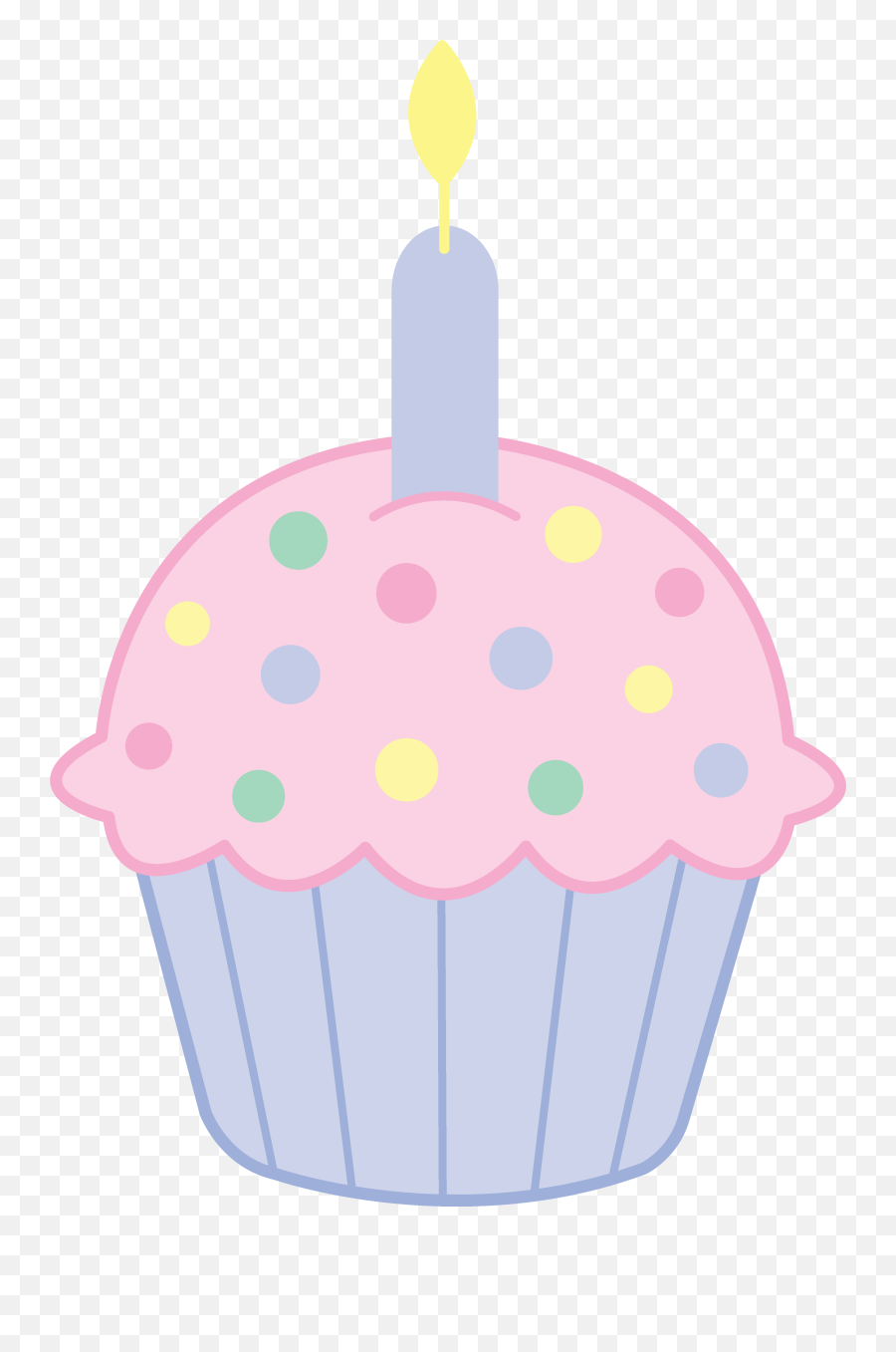 Clip Art Cupcake And Pink Cupcakes - Cupcake Emoji,Emoji Birthday Cupcakes