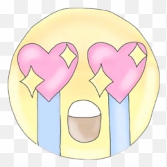 Emoji Love Sad - Emoji Llorando Con Corazones,Walker Emoji
