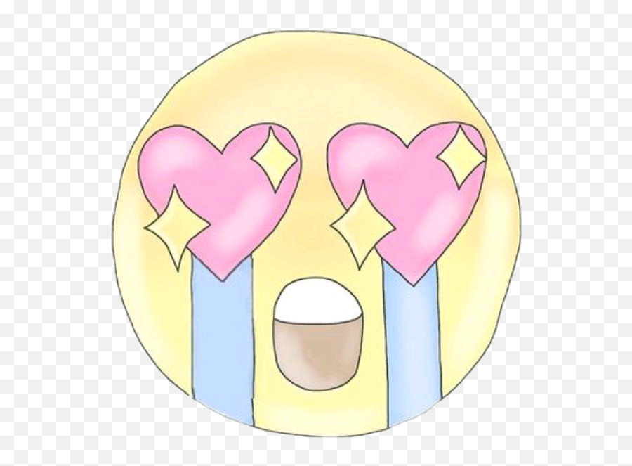Emoji Love Sad - Emoji Llorando Con Corazones,Walker Emoji