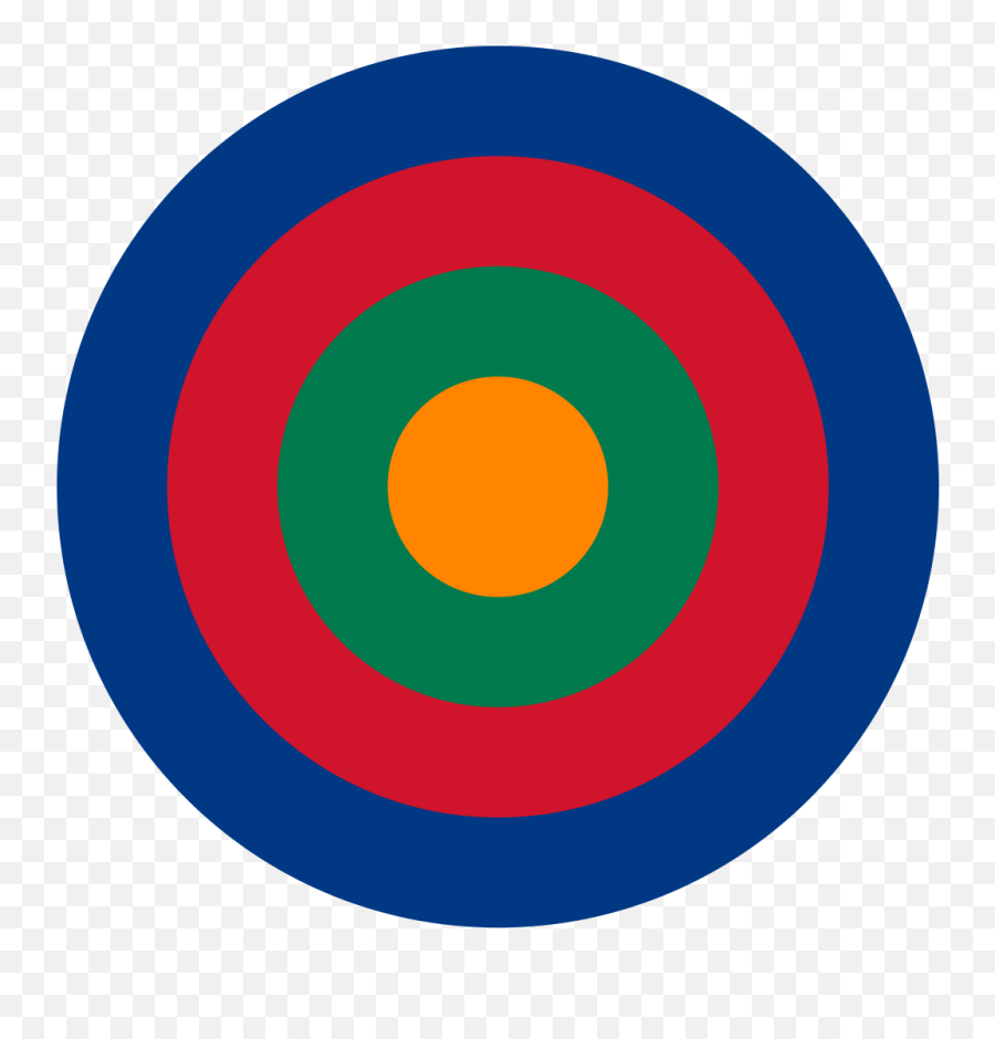 South African Air Force Trial Roundel - Circle Emoji,South Africa Emoji
