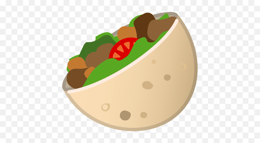 Stuffed Flatbread Emoji Meaning With Pictures - Shawarma Emoji,Salt Emoji