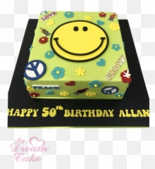 4 - Smiley Emoji,Emoticon Birthday Cake