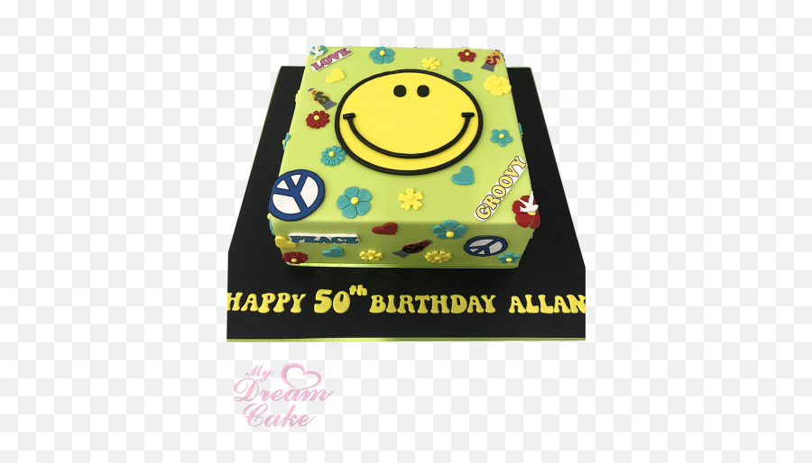 4 - Smiley Emoji,Emoticon Birthday Cake