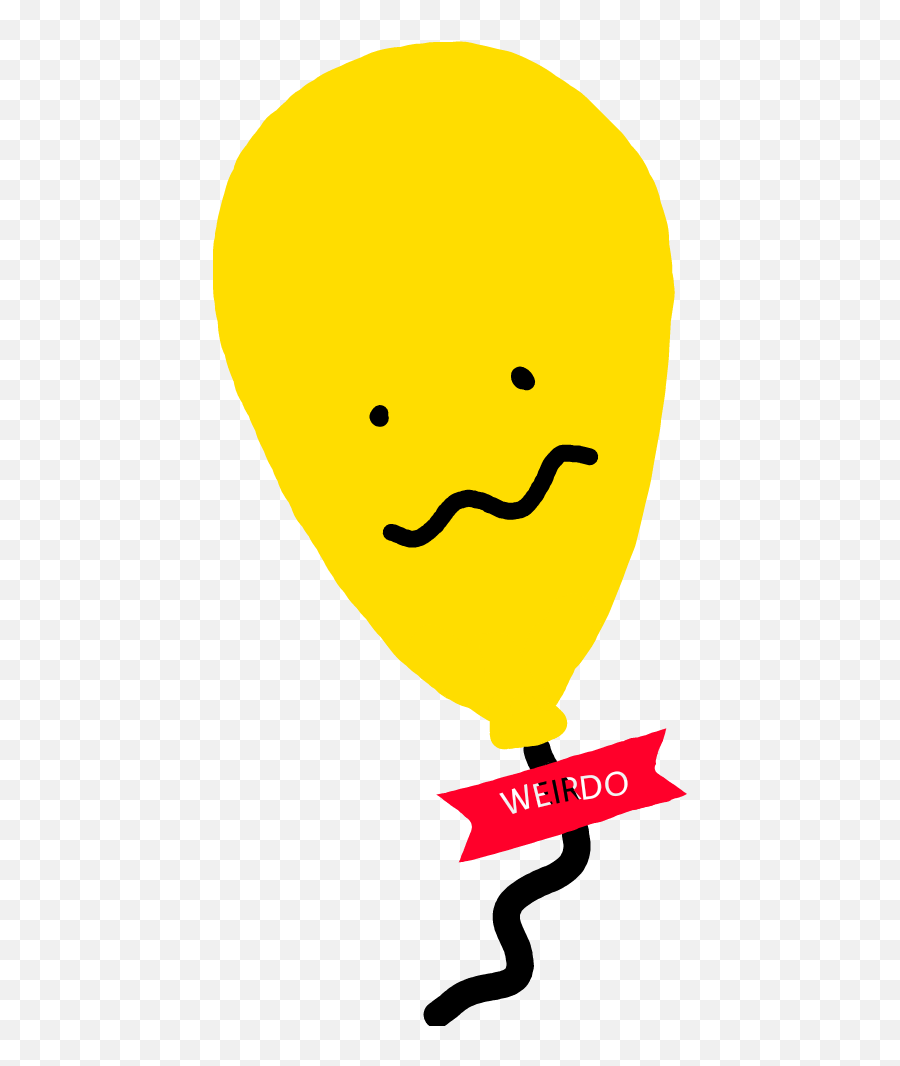 Weird Balloon Awkward Yellow - Illustration Emoji,Cruz Emoji