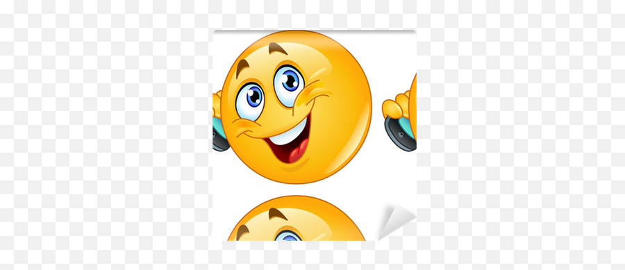 Emoticon With Cell Phone Wallpaper - Talking On The Phone Emoji,Cell Phone Emoticon