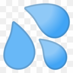 Sweat Droplets Emoji - Png Transparent