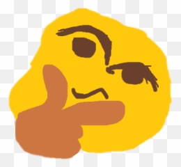 Thinking 4chan Emoji,Poorly Drawn Thinking Emoji