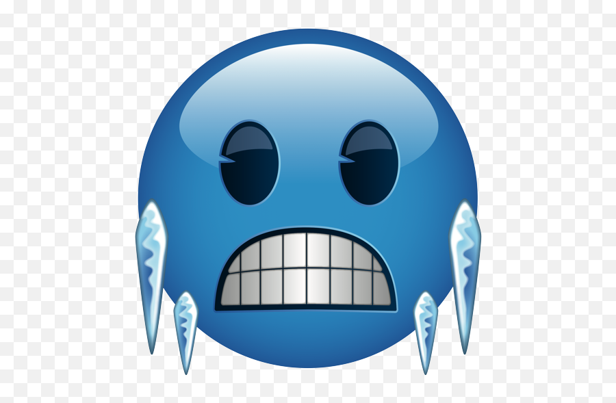 Emoji - Cartoon,Freezing Cold Emoji