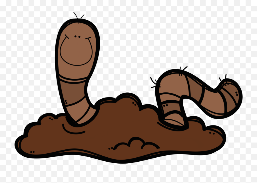 Cartoon Transparent Background Worm Clipart - Cartoon Worms In Dirt Emoji,World And Worm Emoji