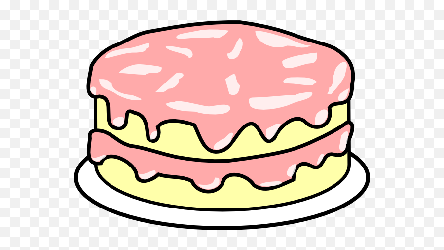 Pink Wedding Cake Clip Art Free Clipart - Birthday Cake Coloring Page Emoji,Wedding Cake Emoji
