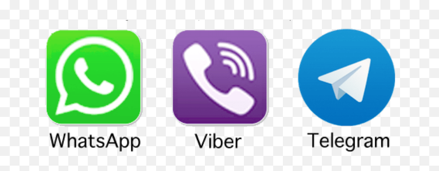 38 095 - Whatsapp Viber Wechat Logo Full Size Png Download Viber Whatsapp Logo Png Emoji,Viber Emoji