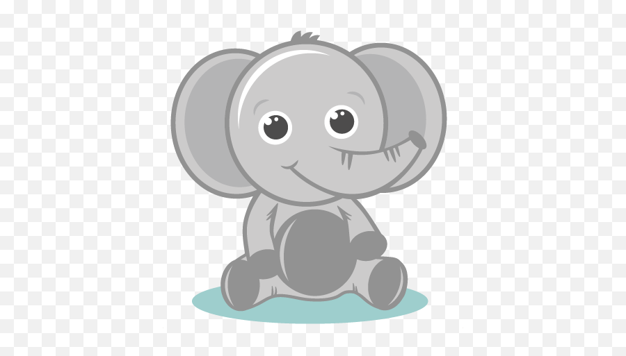 Download Baby Elephant Clipart Clipart - Cute Elephant Cartoon Png Emoji,Elephant Emoticon