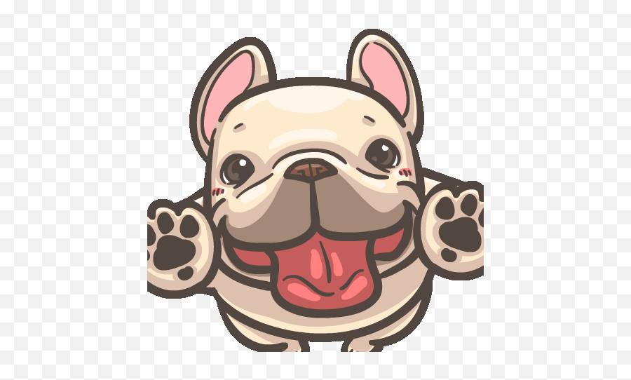 French Bulldog Pigu - Anime Kawaii French Bulldog Emoji,French Bulldog Emoji