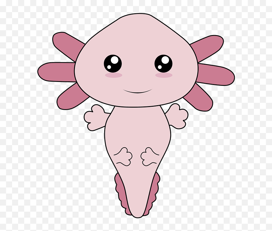 Axolotl Kawaii Meksikon - Axolotl Drawing Emoji,Hugging Emoji