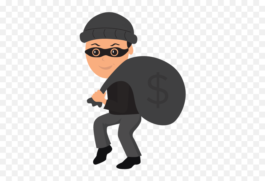 Thief Vector - Burglar Clipart Transparent Emoji,Theif Emoji