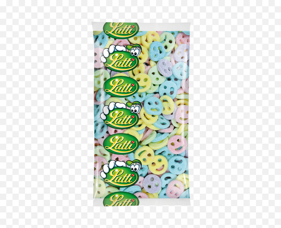 Smile Emoji Frizzanti Gommosi Min 500 G - Lutti Scoubidou,Candy Cane Emoji