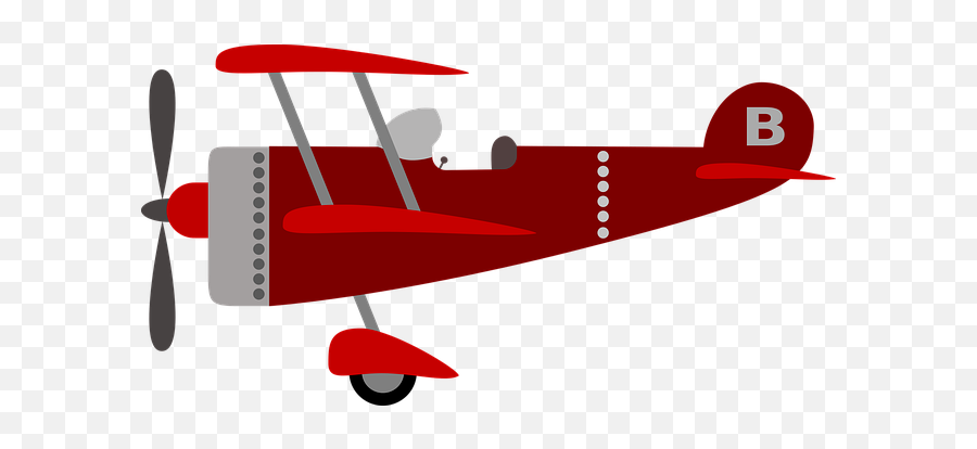 Free Image On Pixabay - Childrenu0027s Plane Red Kids Plane Transparent Background Biplane Clipart Emoji,Emoji Airplane