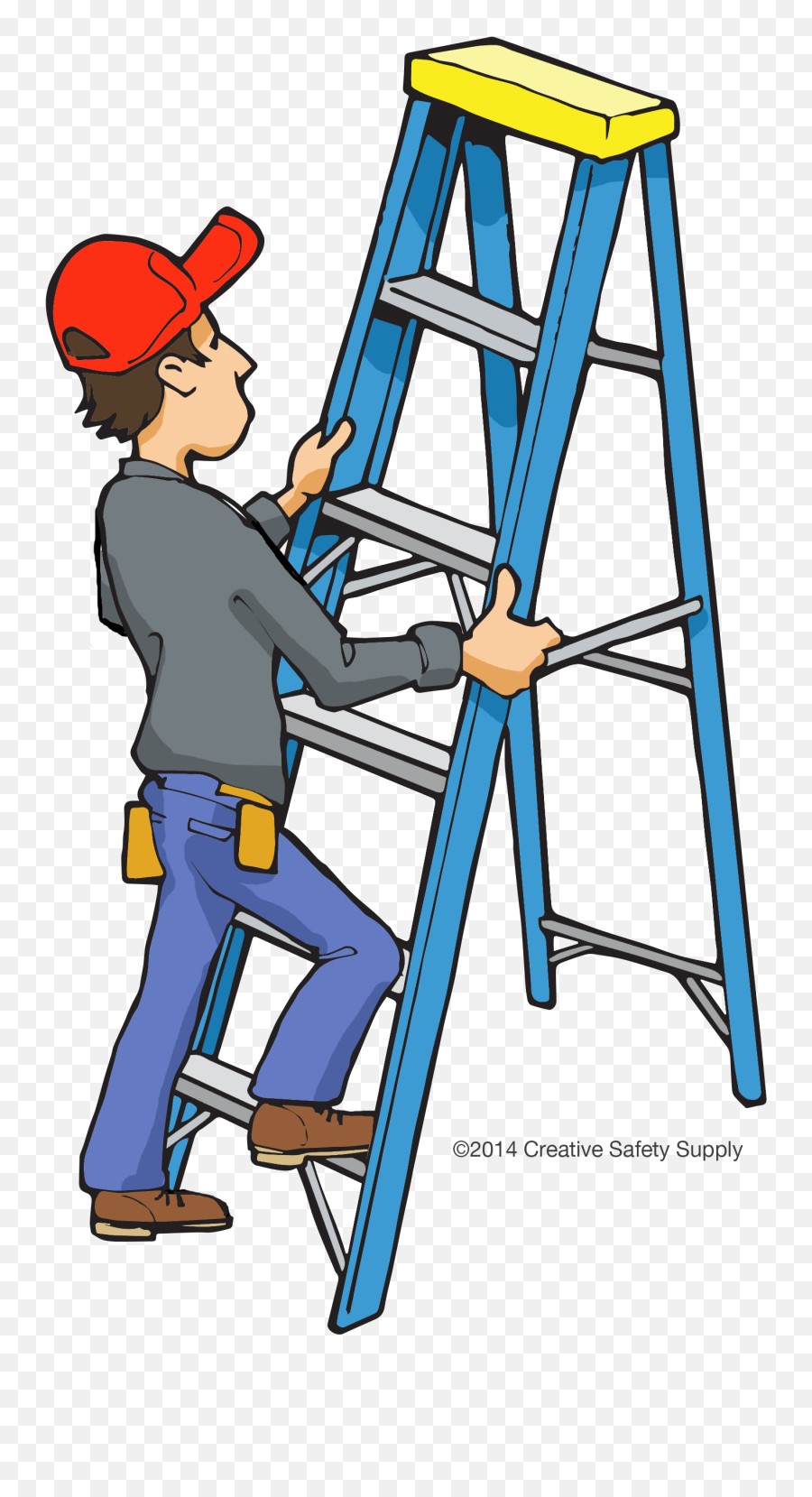 Ladder Clipart Safety Ladder Safety - Ladder Cartoon Emoji,Ladder Emoji