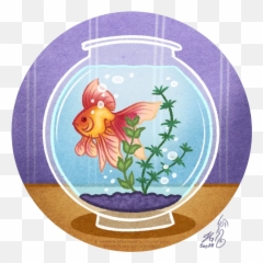 Sketchbook - Flowerpot Emoji,Goldfish Emoji