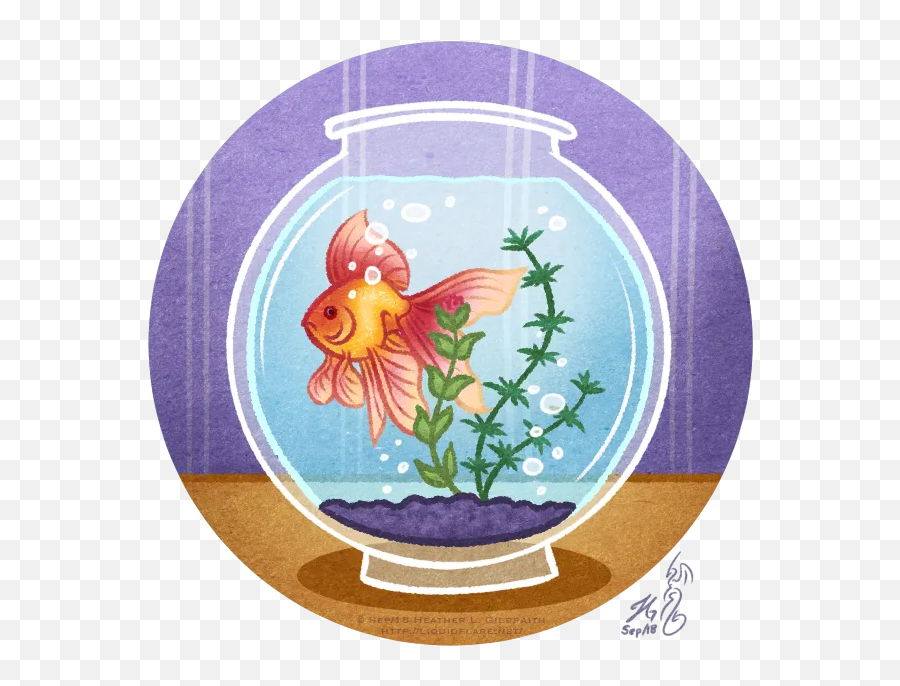 Sketchbook - Flowerpot Emoji,Goldfish Emoji
